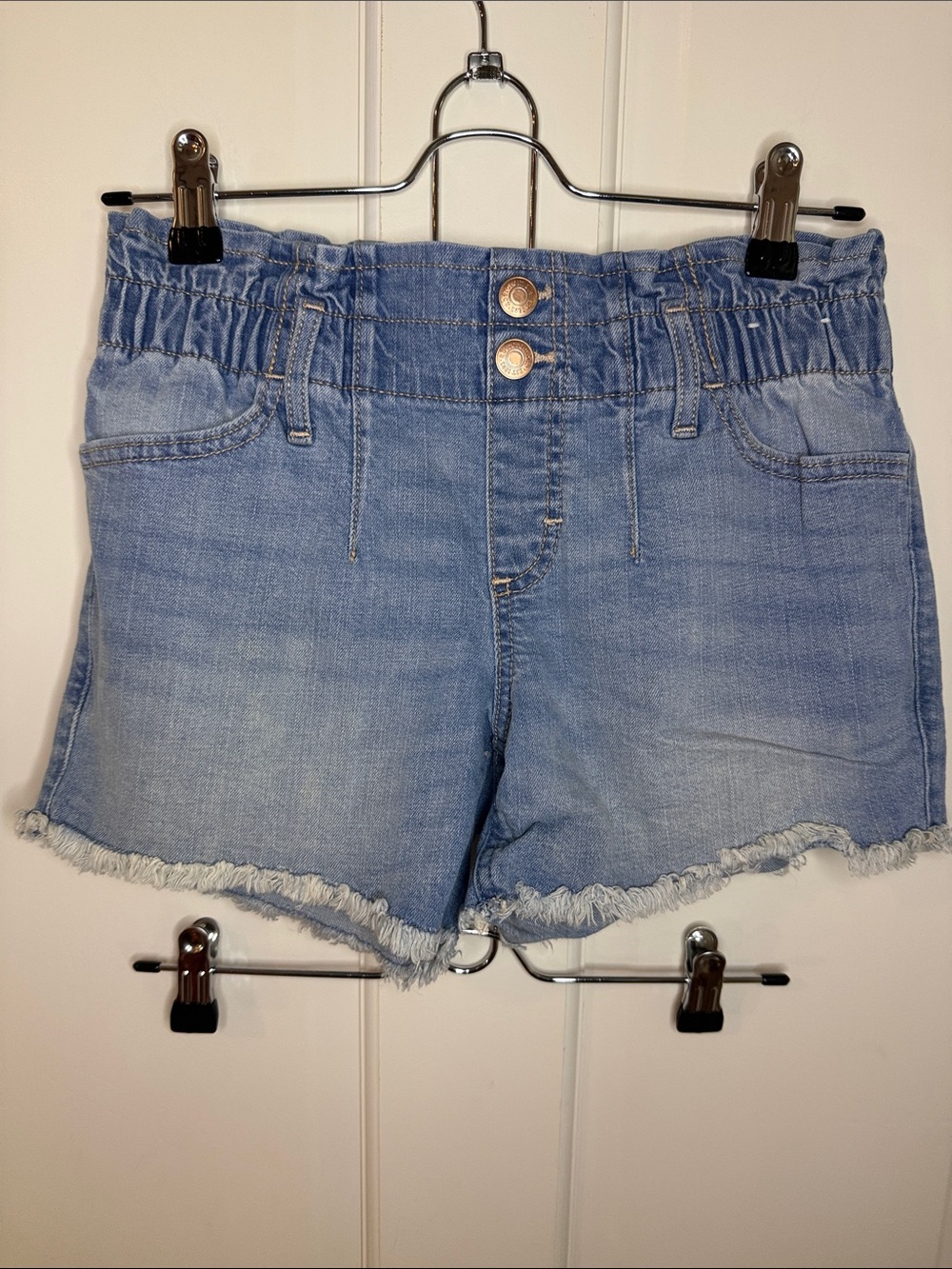 abercrombie kids Mid-Rise Midi Shorts
